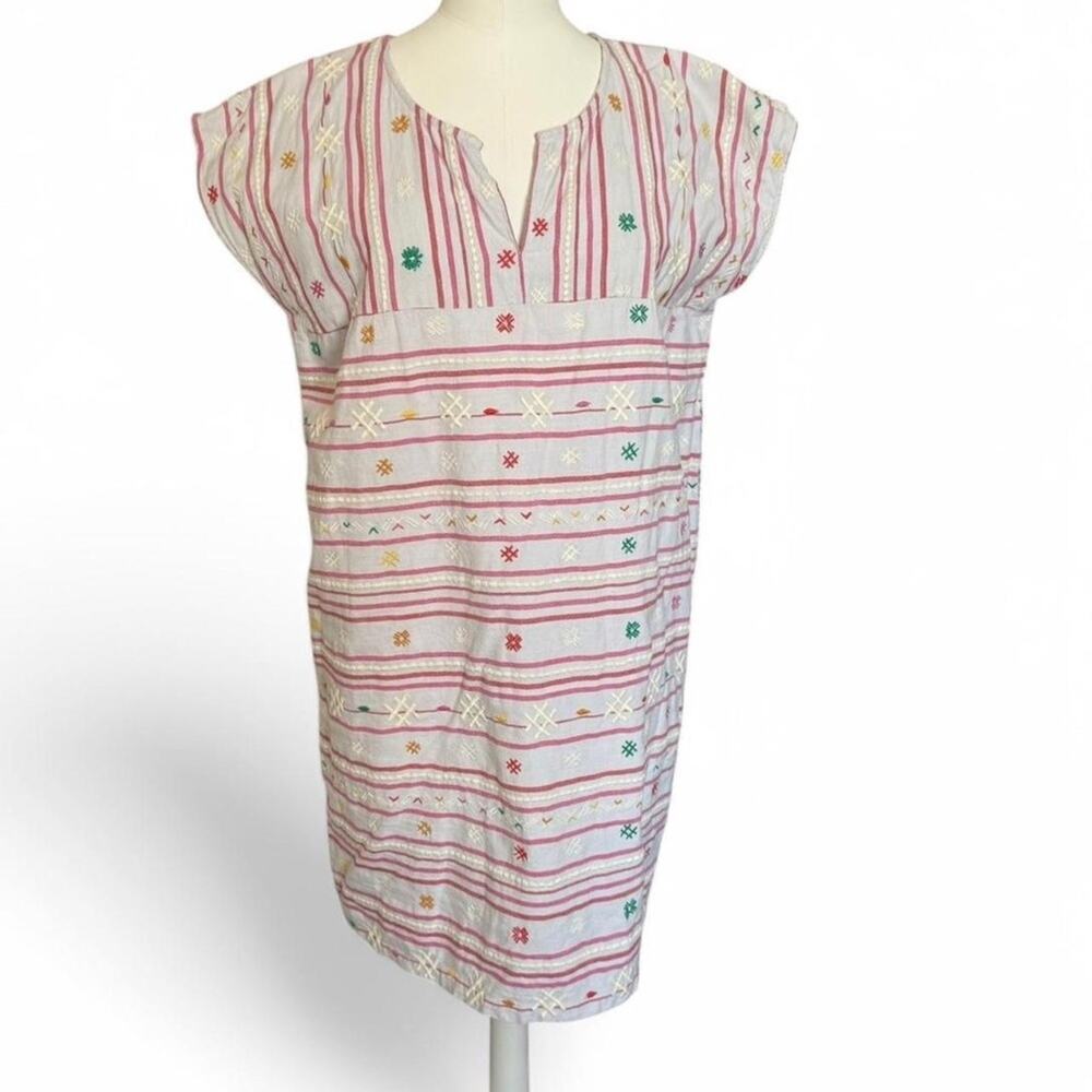 Pink Chicken embroidered cotton dress 100% cotton (size S) 342